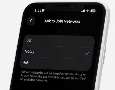 iOS: Disable the “auto-connect” feature for public Wi‑Fi networks.